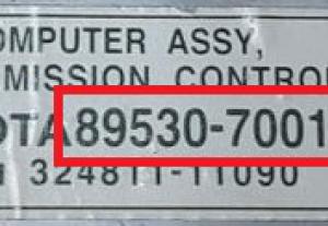 Toyota - Aygo 1e gen vanaf 2005 TCU (transmissie ECU) reparatie